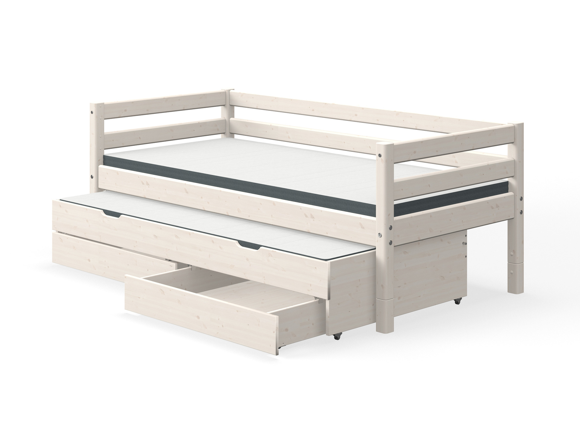 SINGLE BED CLASSIC WHITE WASHED (90X200)